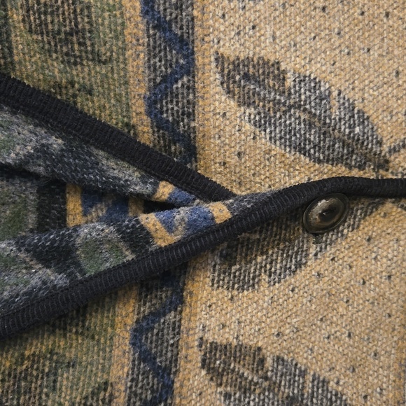 Wool Blend Nomadic Traders Nature Patterned Vest - Picture 4 of 8